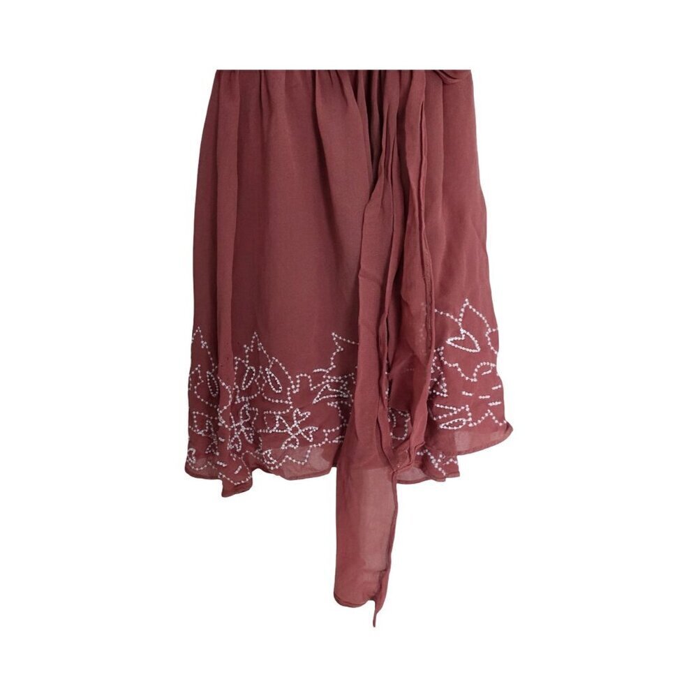 Women's - Free People Sylvia Beaded Wrap Dress, Size XS - Picture 6 of 11